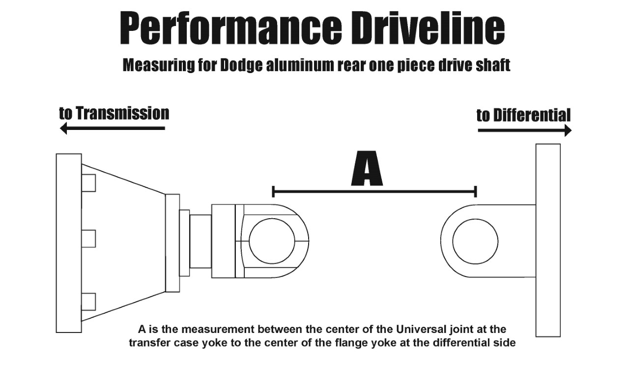 Driveshaft by Car Dodge DODGE ALUMINUM Page 1 Performance Driveline
